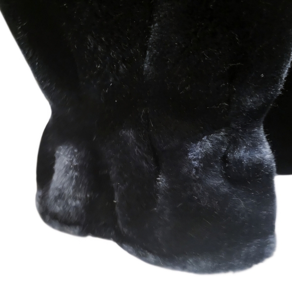 Vintage Jordache Faux Fur Coat Short Jacket Button Up Made In The USA Size 13 - Picture 3 of 7